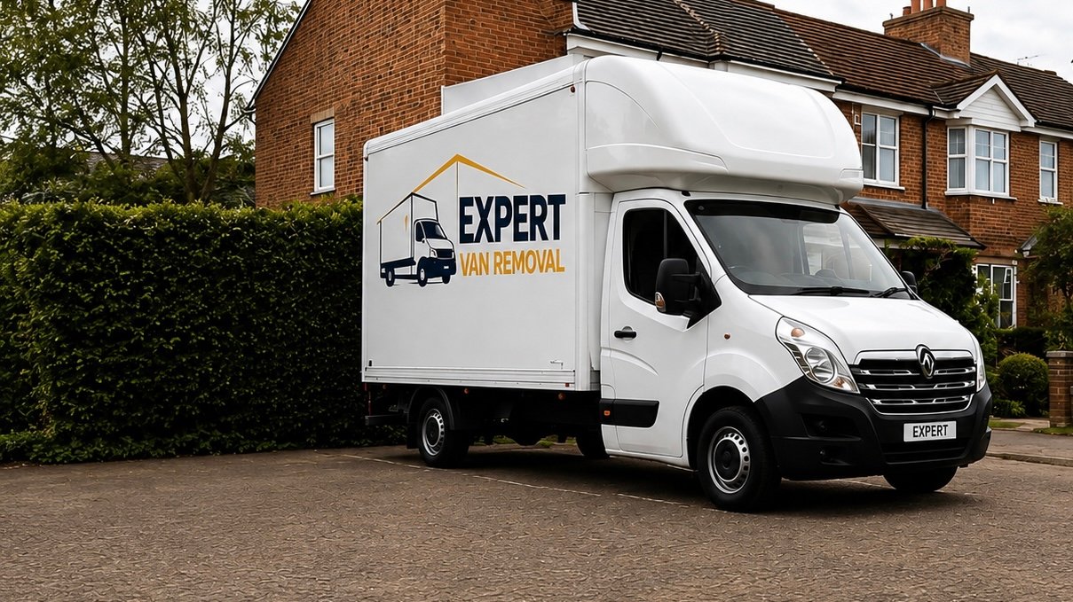 Expert Van Removal Luton van outside a London home